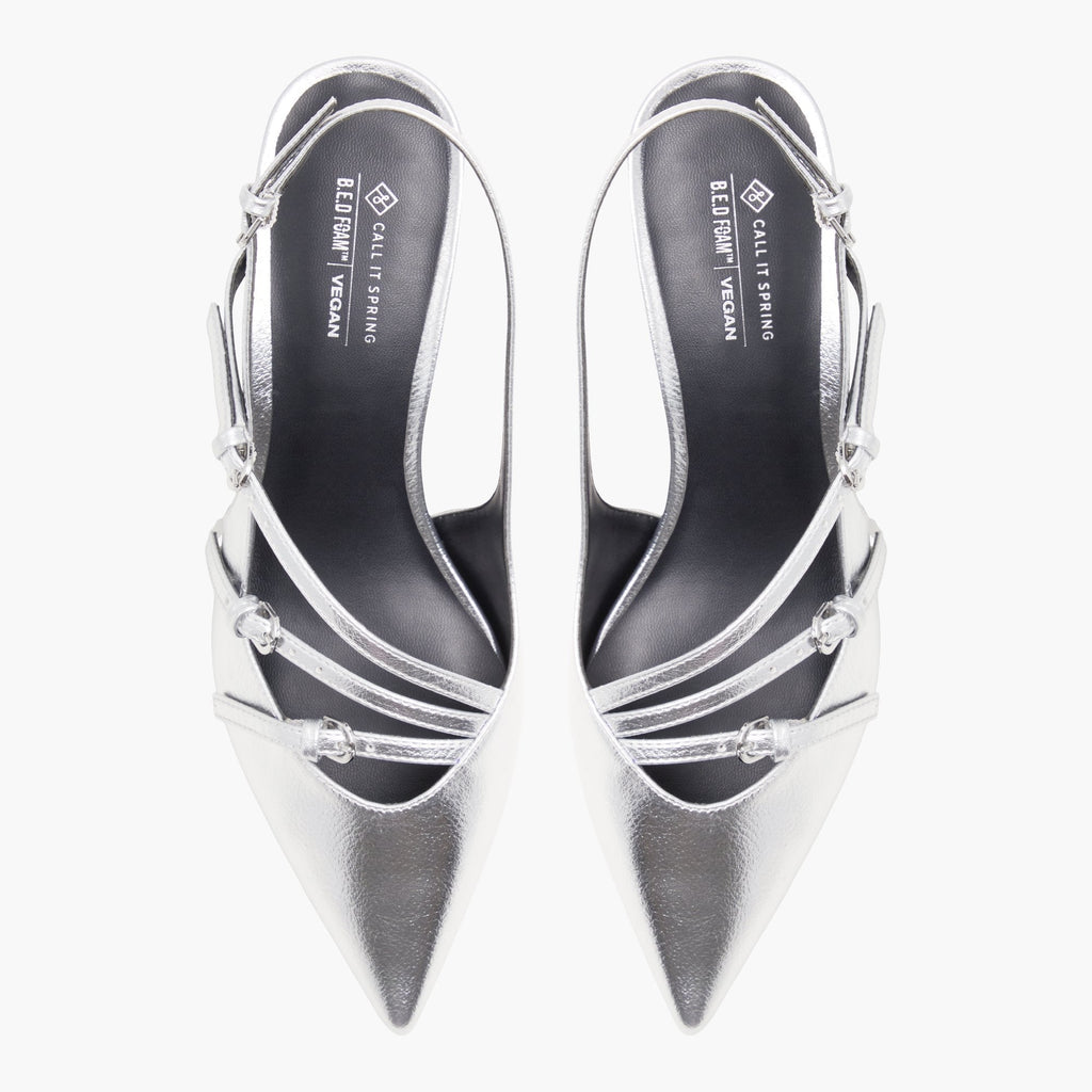 Reginna Silver shoes - image 7 - Call It Spring KSA